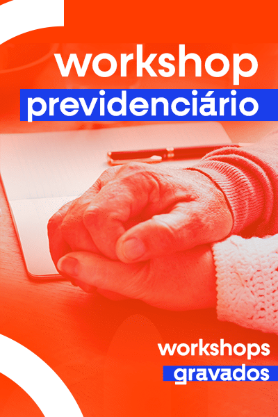 Banner vertical Vitrine - WORKSHOP PREVIDENCIÁRIO